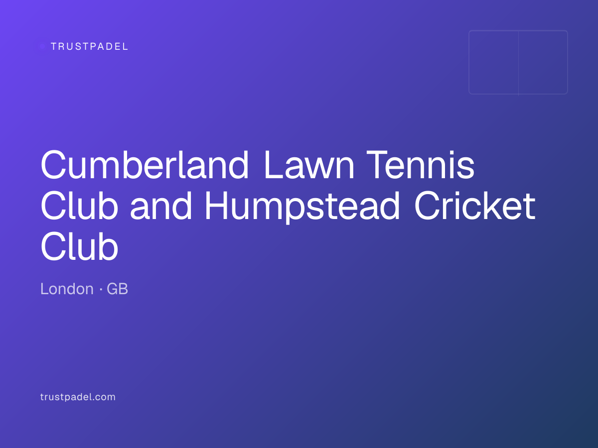 Cumberland Lawn Tennis Club and Humpstead Cricket Club padel club