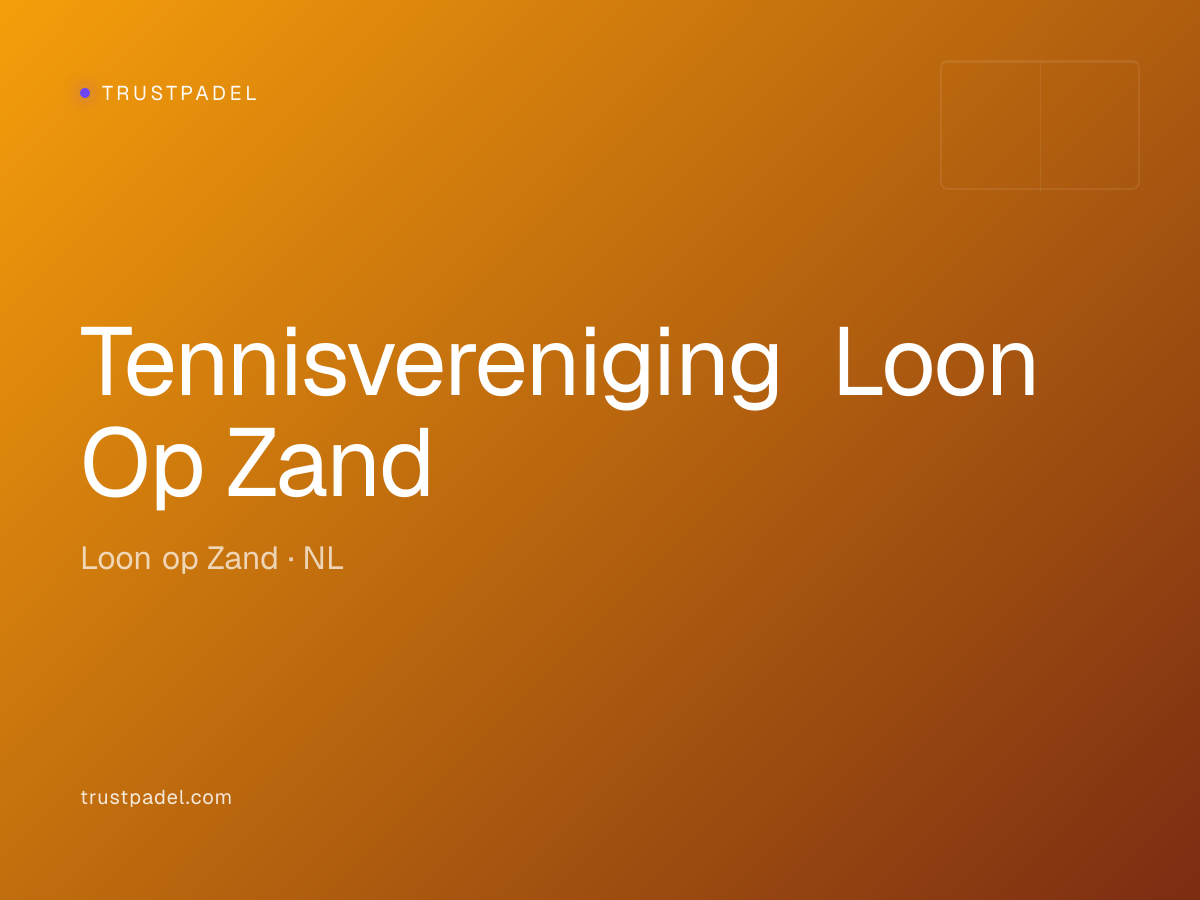 Tennisvereniging Loon Op Zand padel club