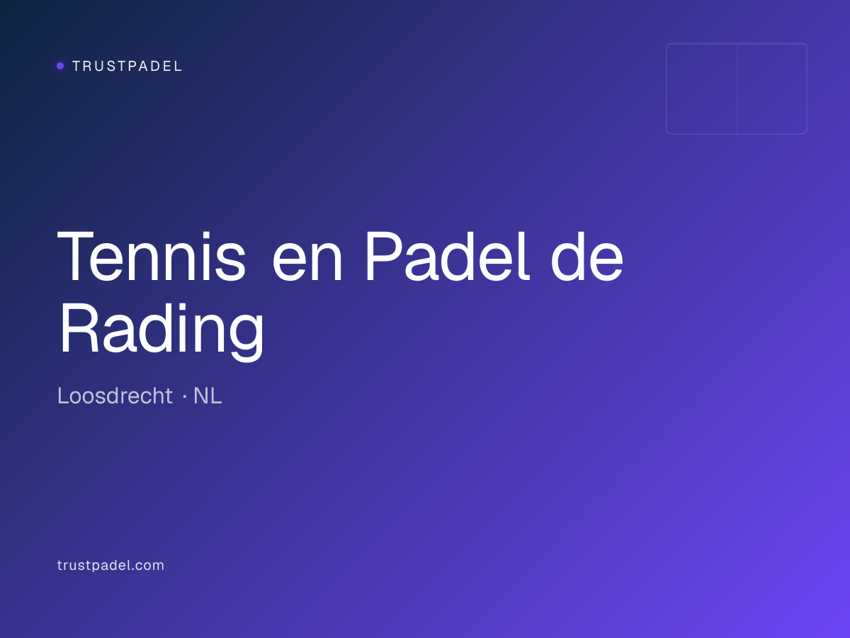 Tennis en Padel de Rading padel club