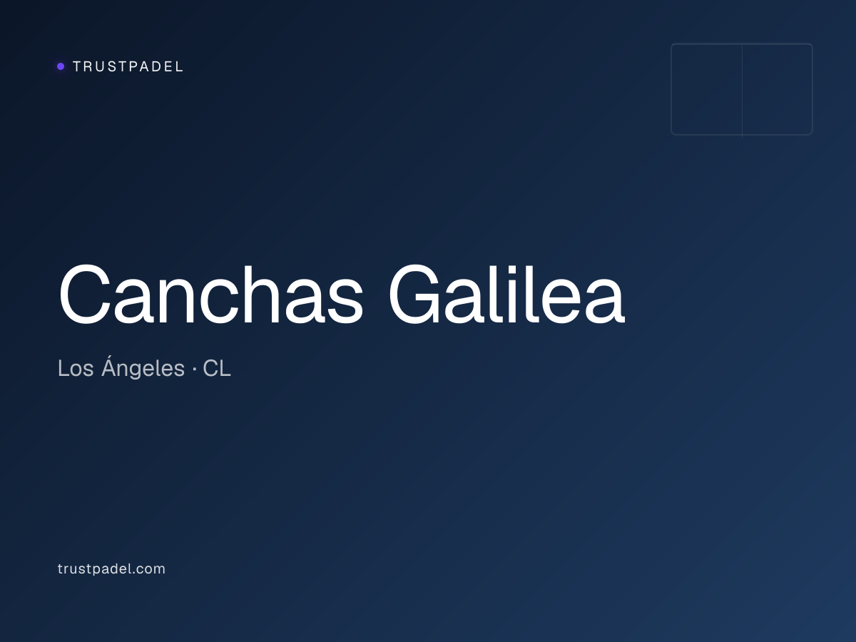 Canchas Galilea padel club