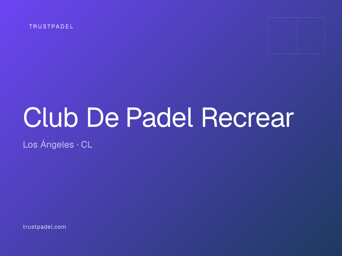 Club De Padel Recrear padel club