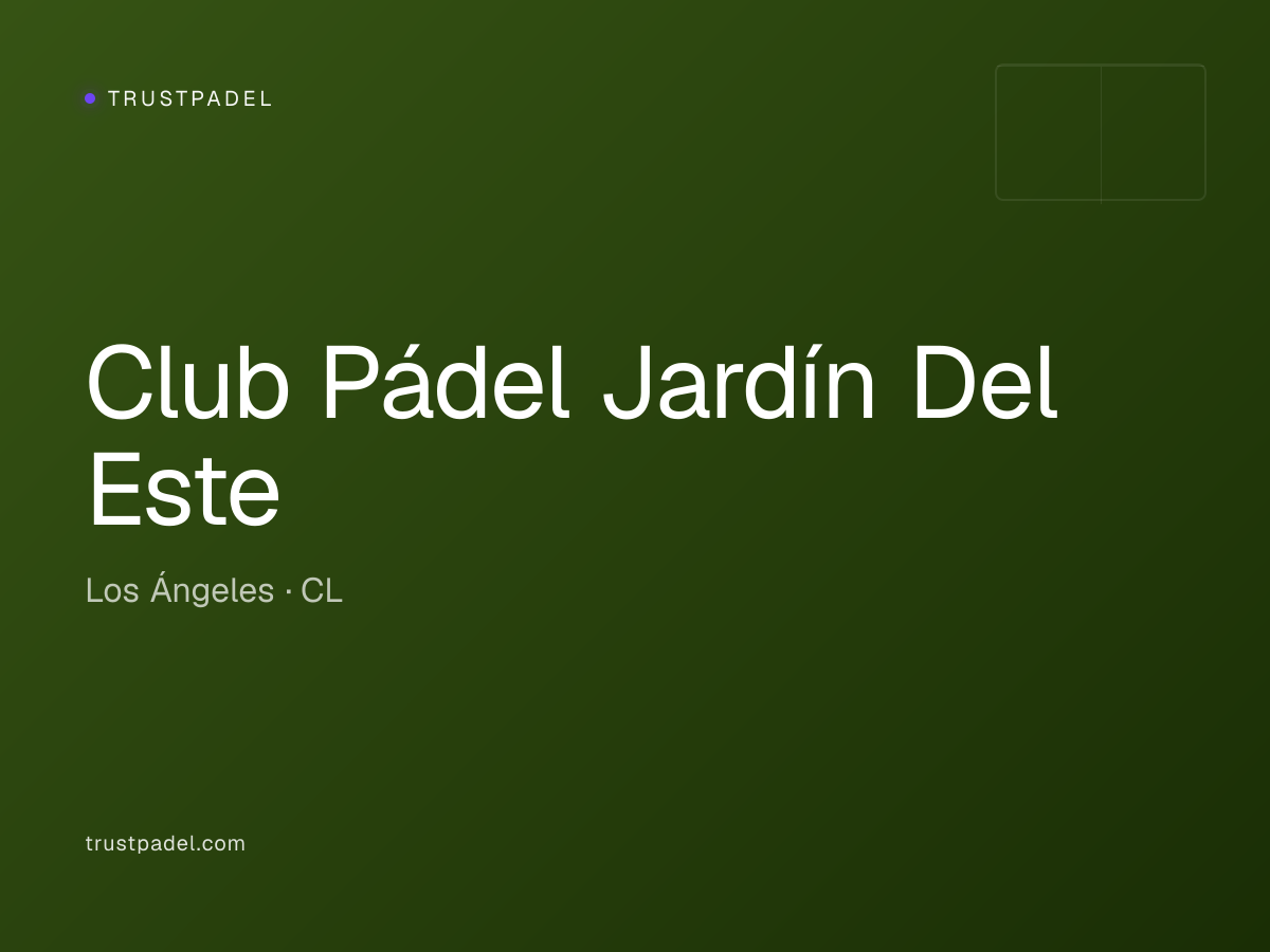 Club Pádel Jardín Del Este padel club