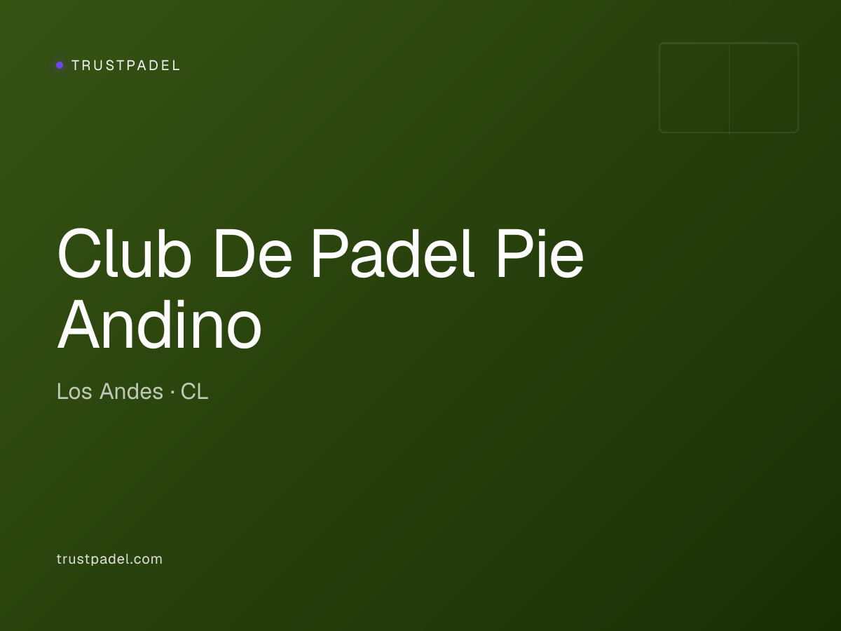 Club De Padel Pie Andino padel club
