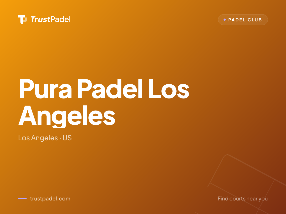 Pura Padel Los Angeles padel club