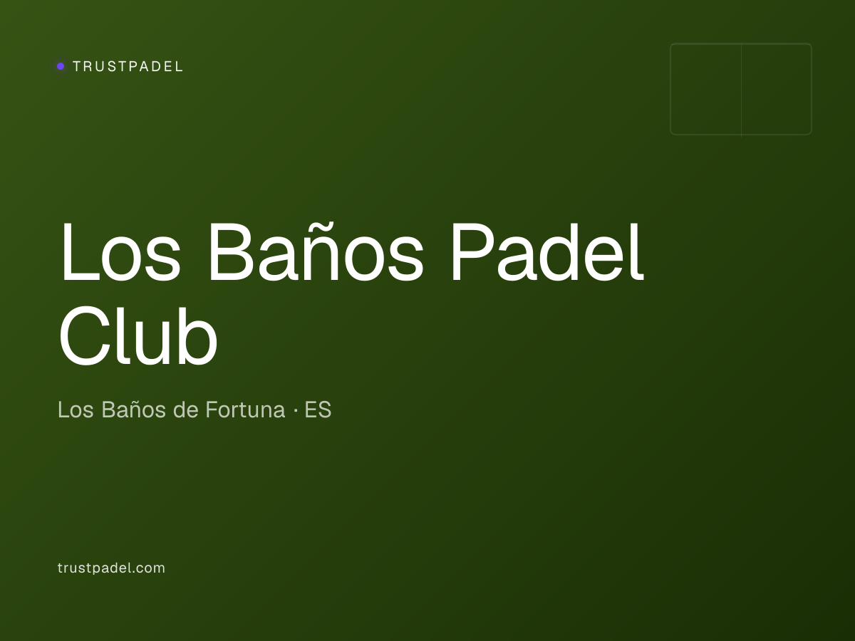 Los Baños Padel Club padel club