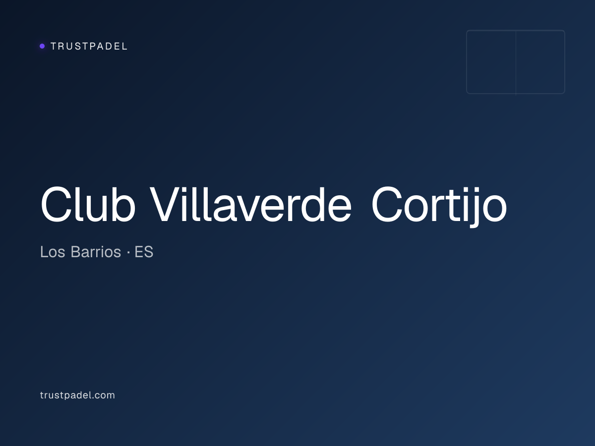 Club Villaverde Cortijo padel club