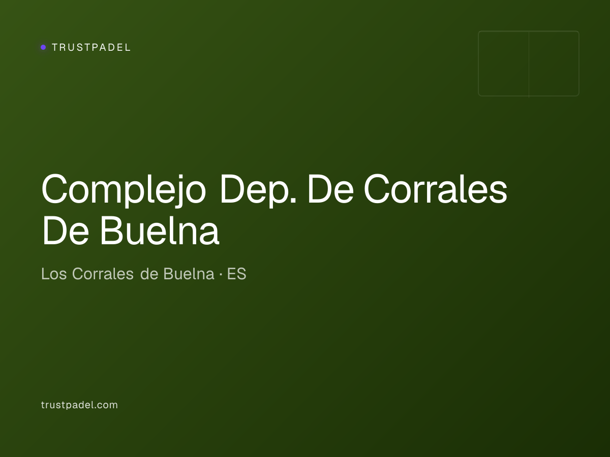 Complejo Dep. De Corrales De Buelna padel club