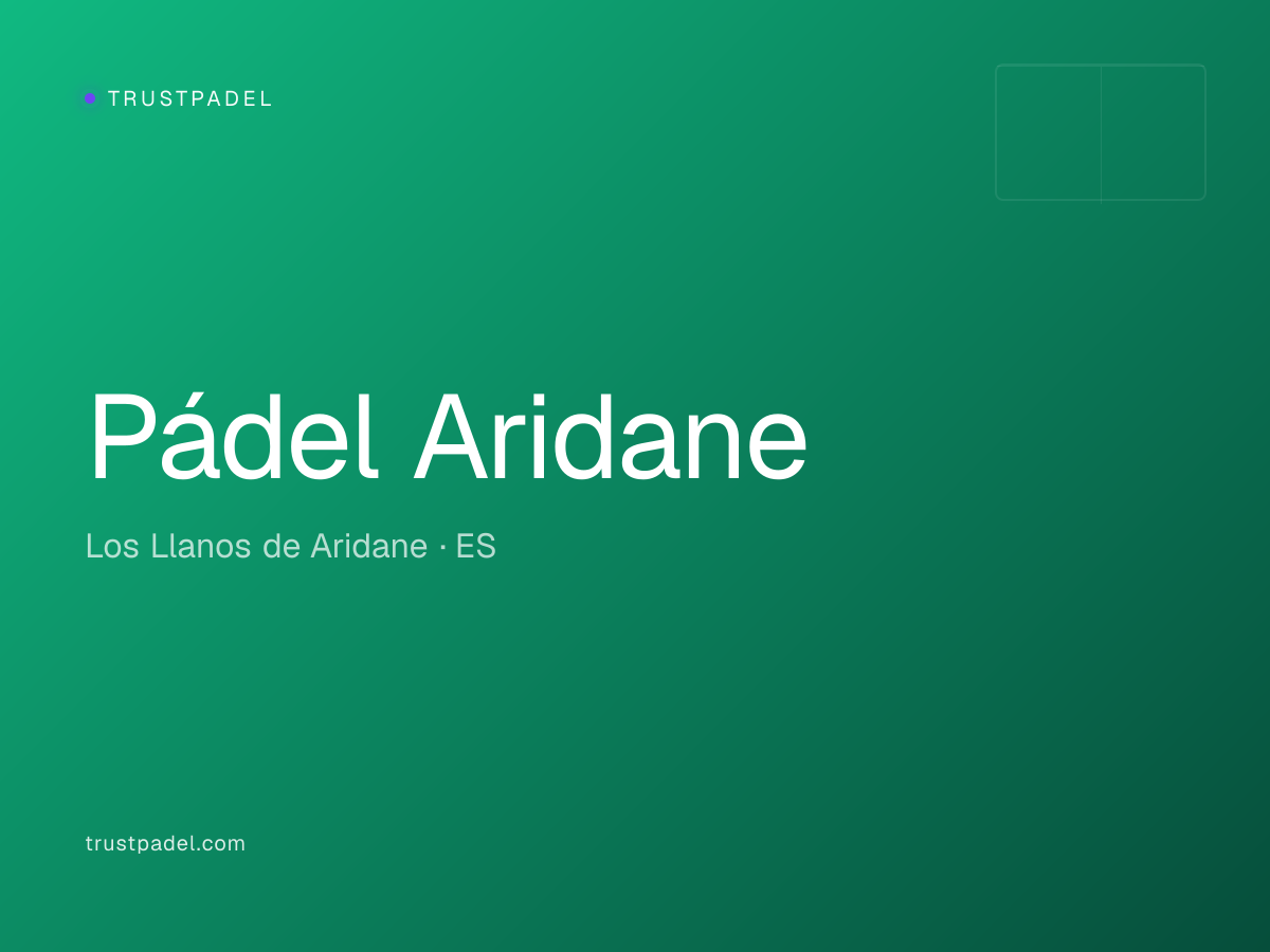 Pádel Aridane padel club