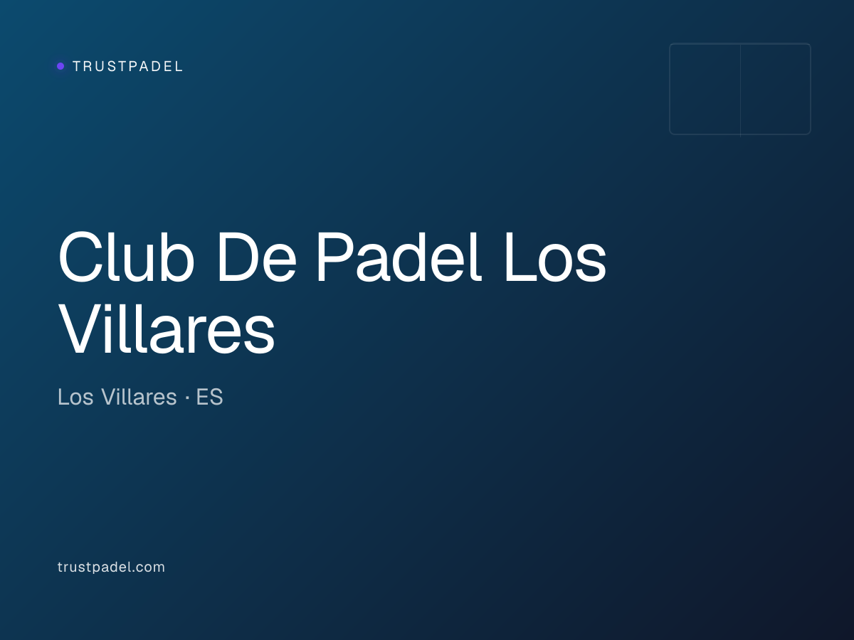 Club De Padel Los Villares padel club