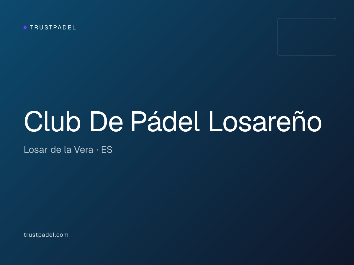 Club De Pádel Losareño padel club