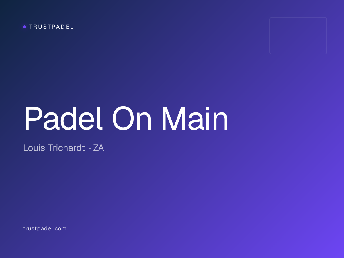 Padel On Main padel club