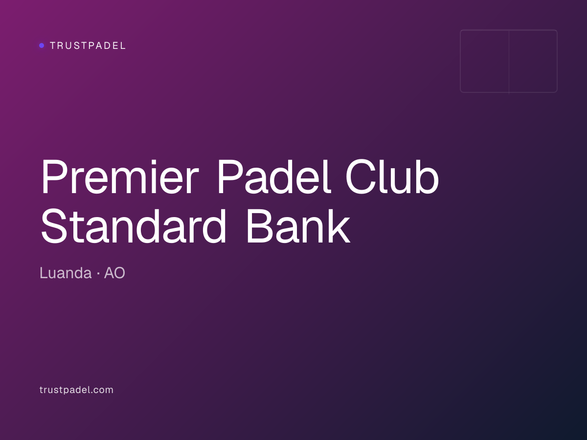 Premier Padel Club Standard Bank padel club