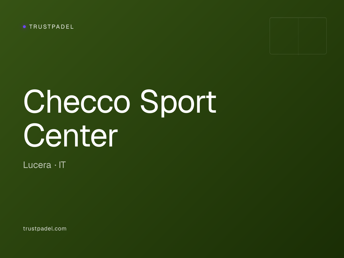 Checco Sport Center padel club