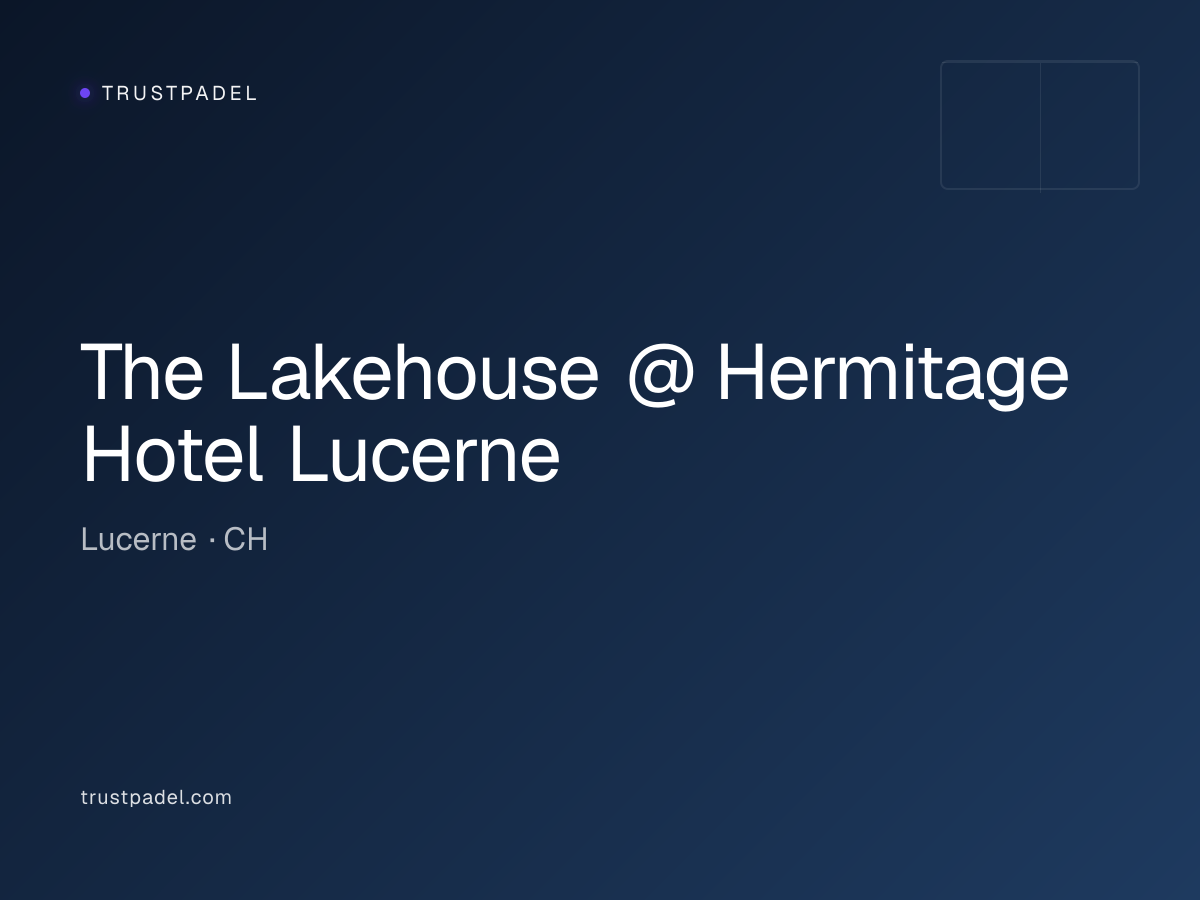 The Lakehouse @ Hermitage Hotel Lucerne padel club