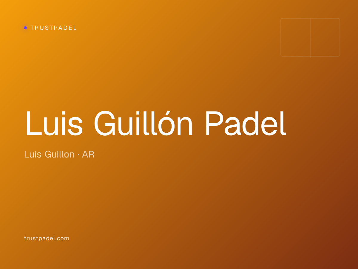 Luis Guillón Padel padel club