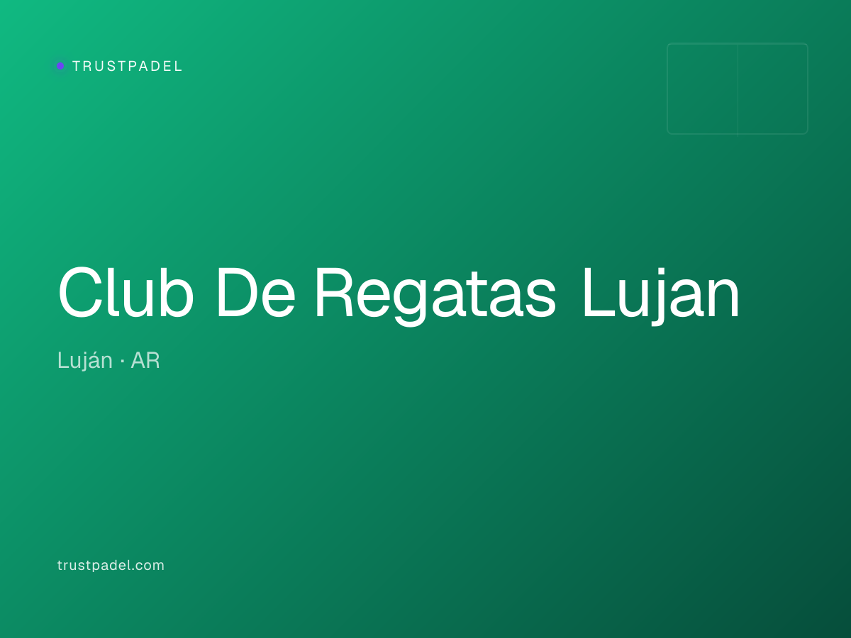 Club De Regatas Lujan padel club