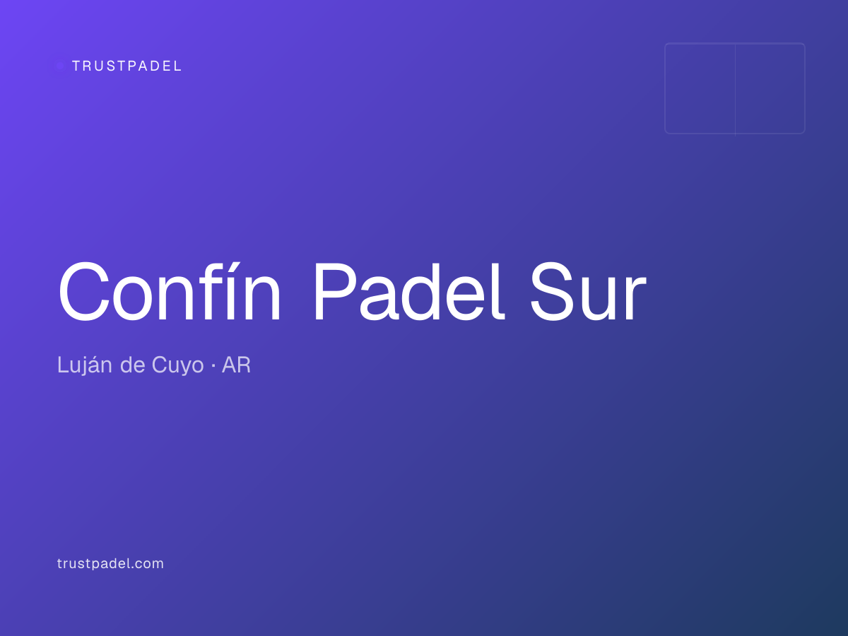 Confín Padel Sur padel club