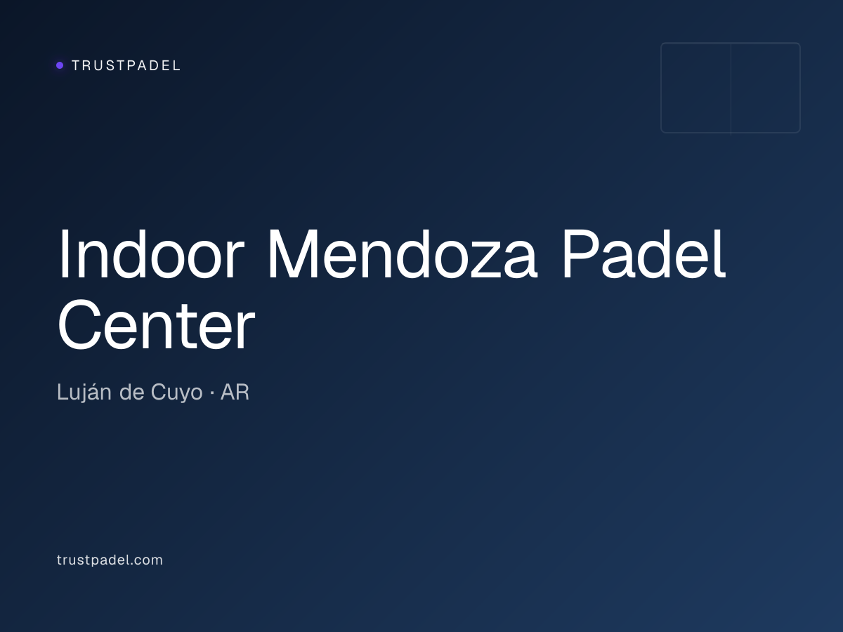 Indoor Mendoza Padel Center padel club