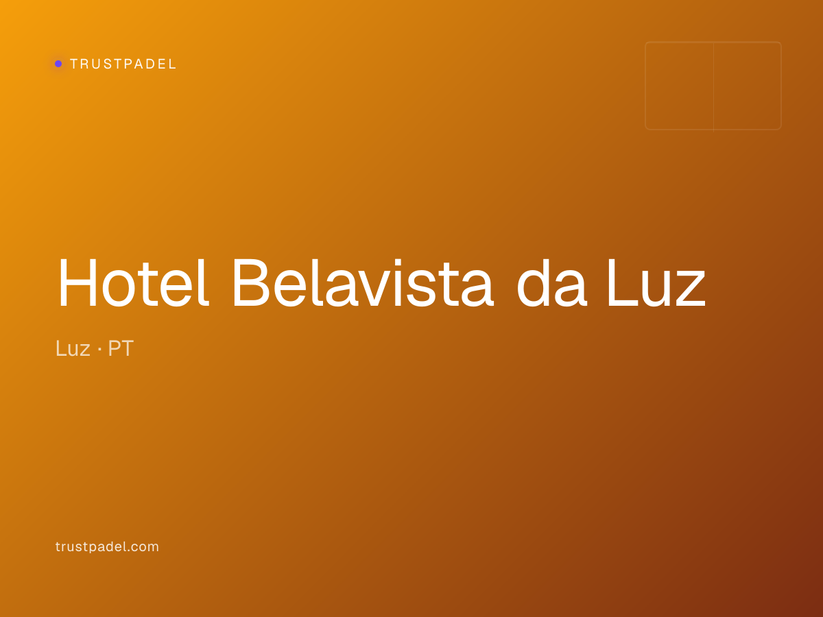 Hotel Belavista da Luz padel club