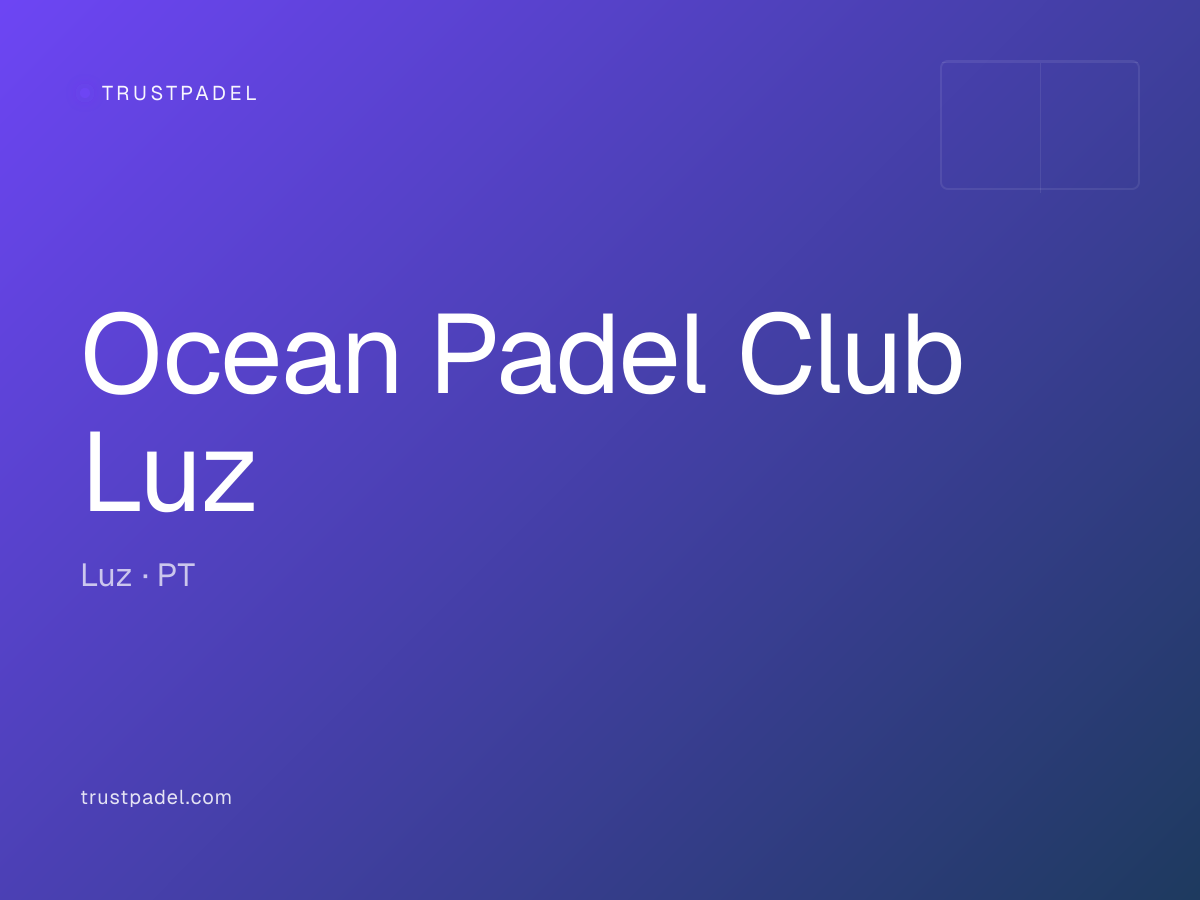 Ocean Padel Club Luz padel club