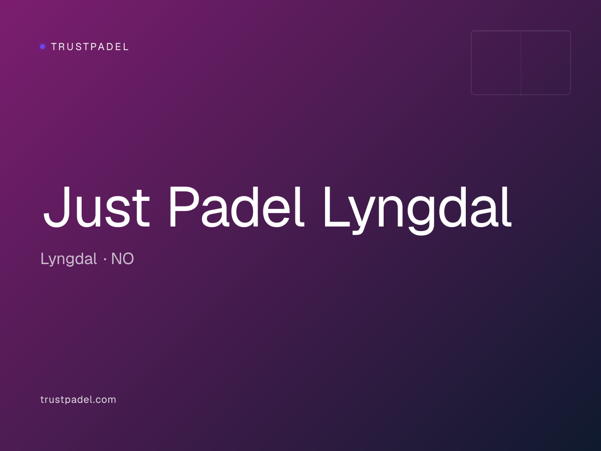 Just Padel Lyngdal padel club