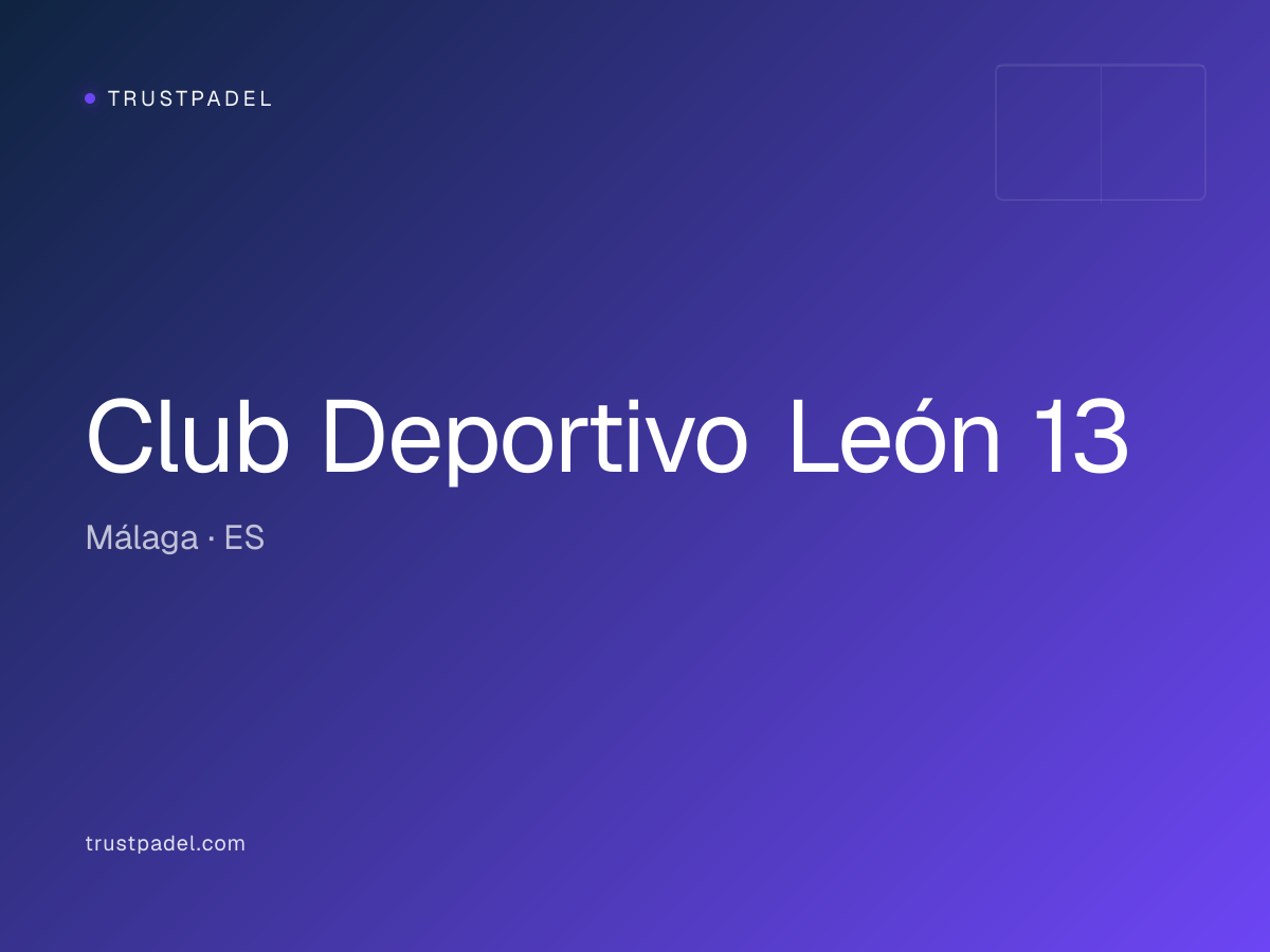 Club Deportivo León 13 padel club