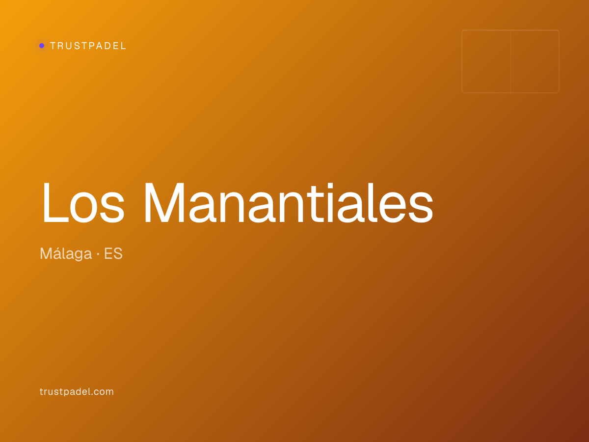 Los Manantiales padel club