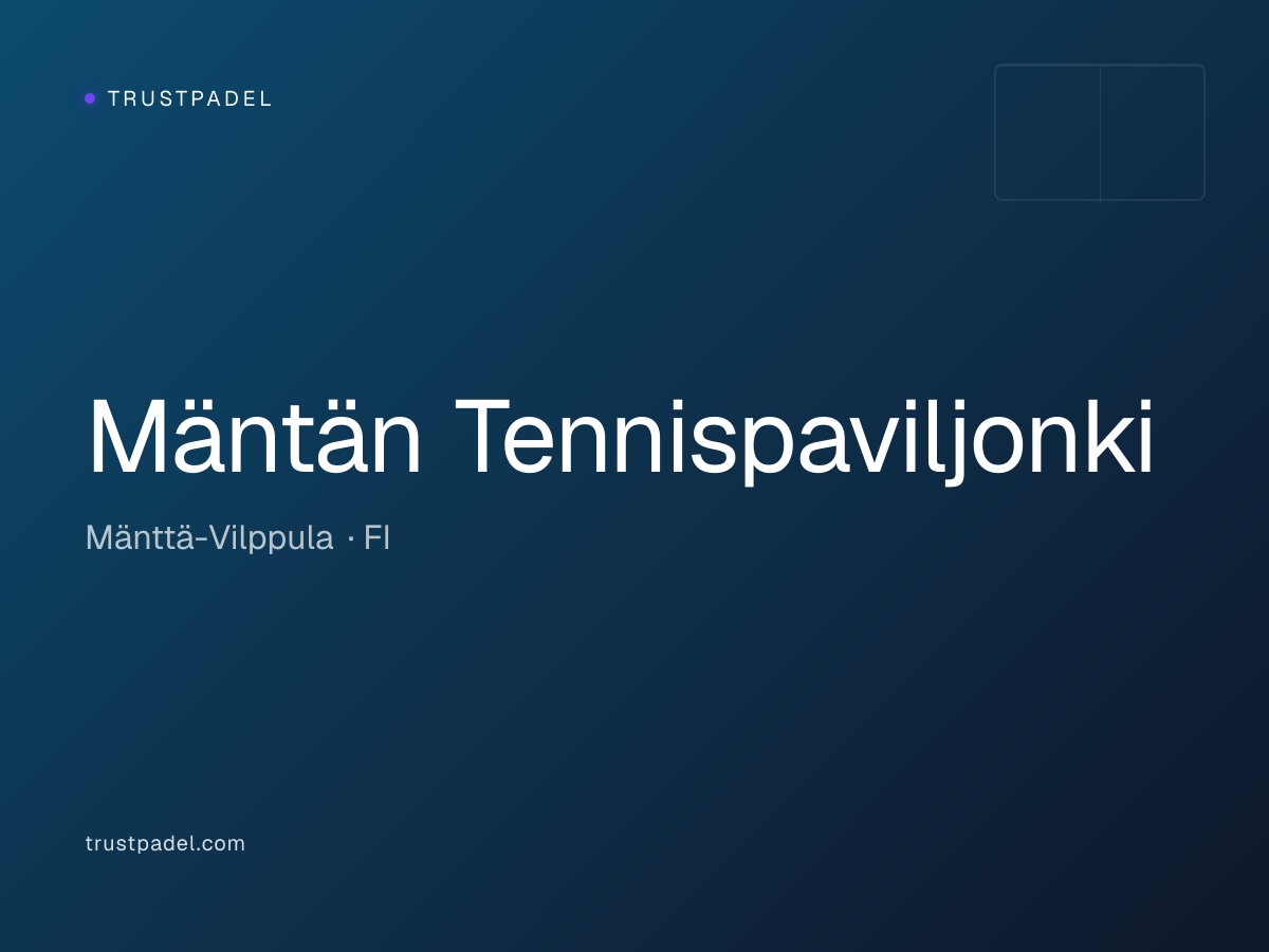 Mäntän Tennispaviljonki padel club