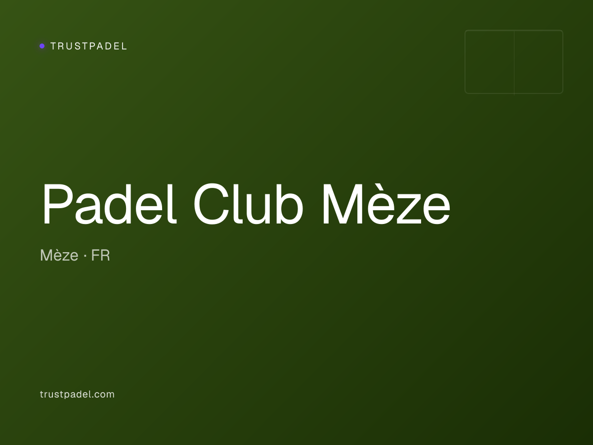 Padel Club Mèze padel club