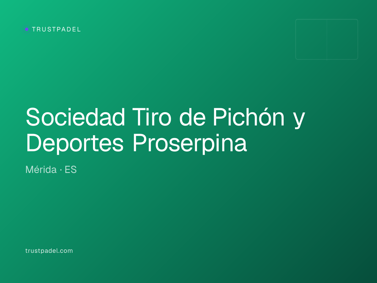 Sociedad Tiro de Pichón y Deportes Proserpina padel club