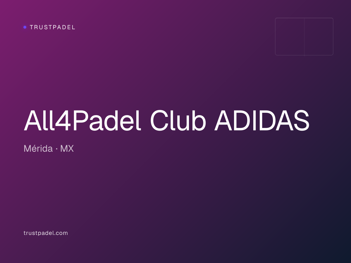 All4Padel Club ADIDAS padel club