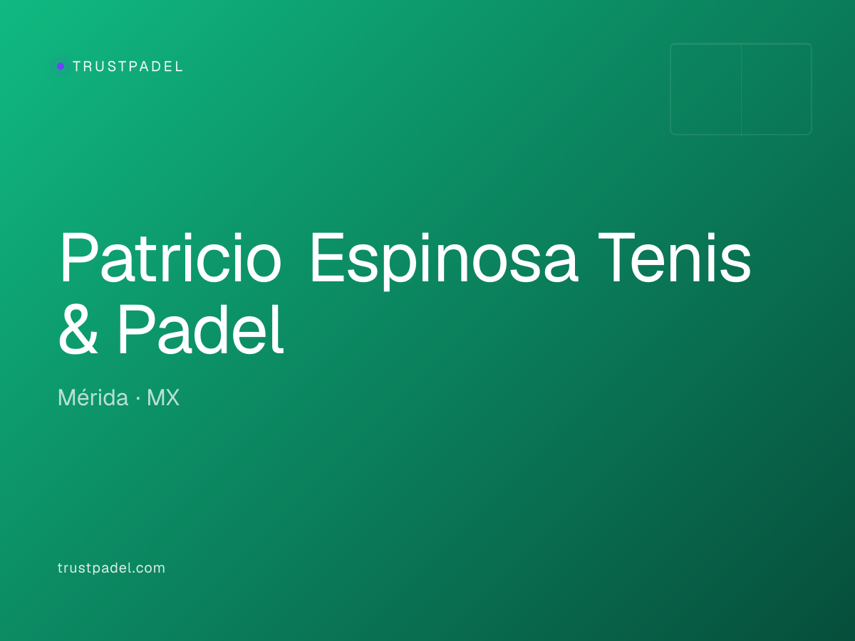 Patricio Espinosa Tenis & Padel padel club