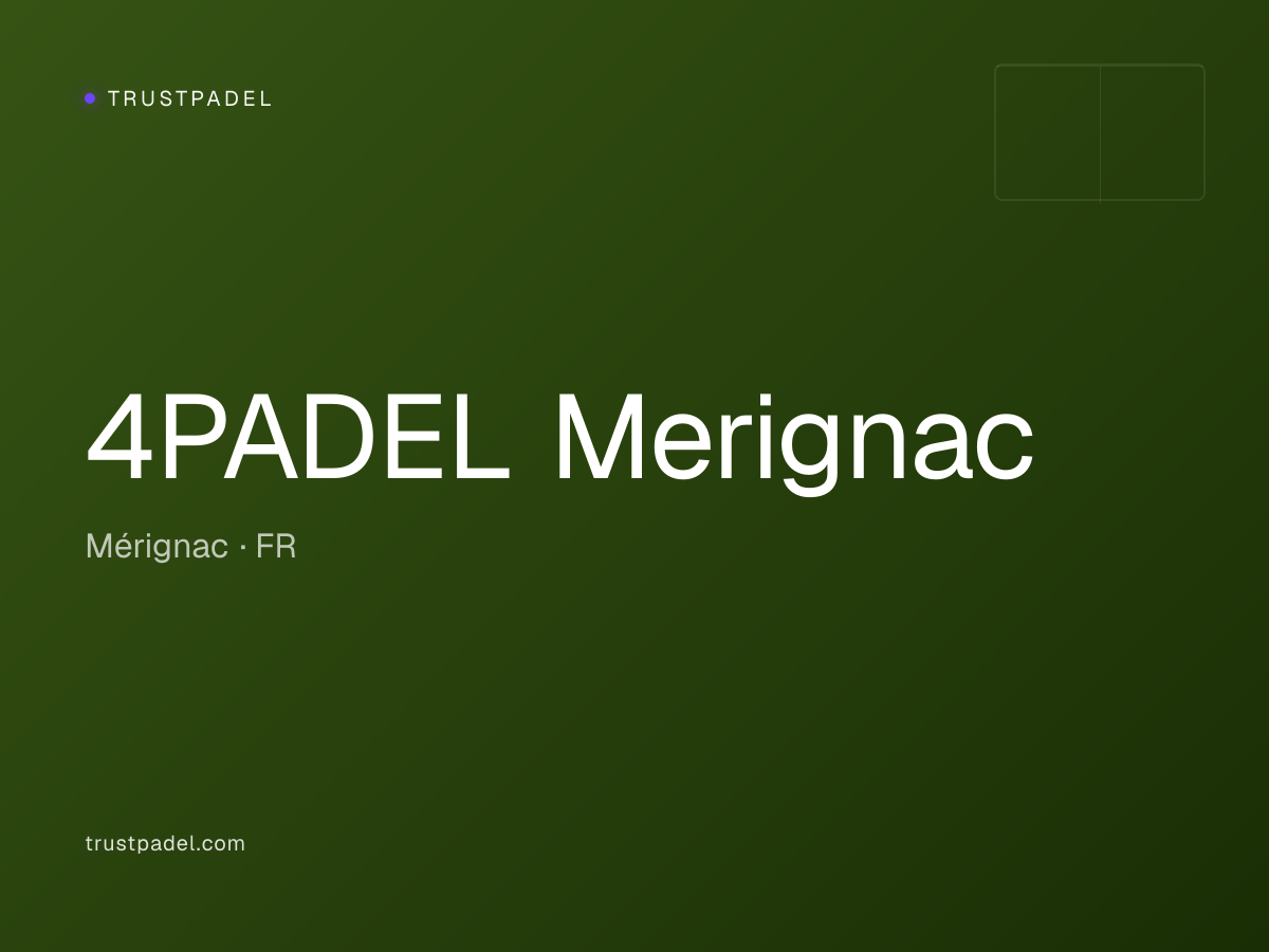 4PADEL Merignac padel club