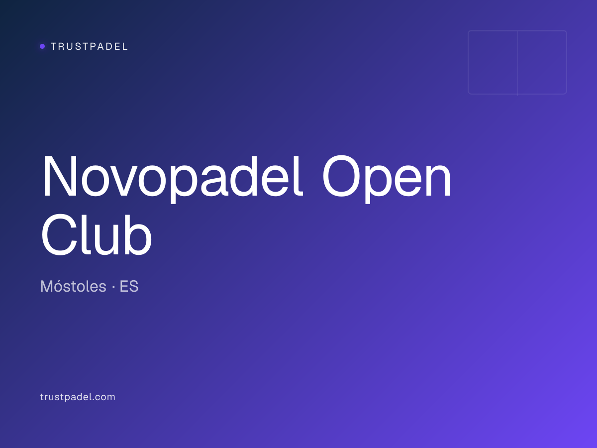 Novopadel Open Club padel club