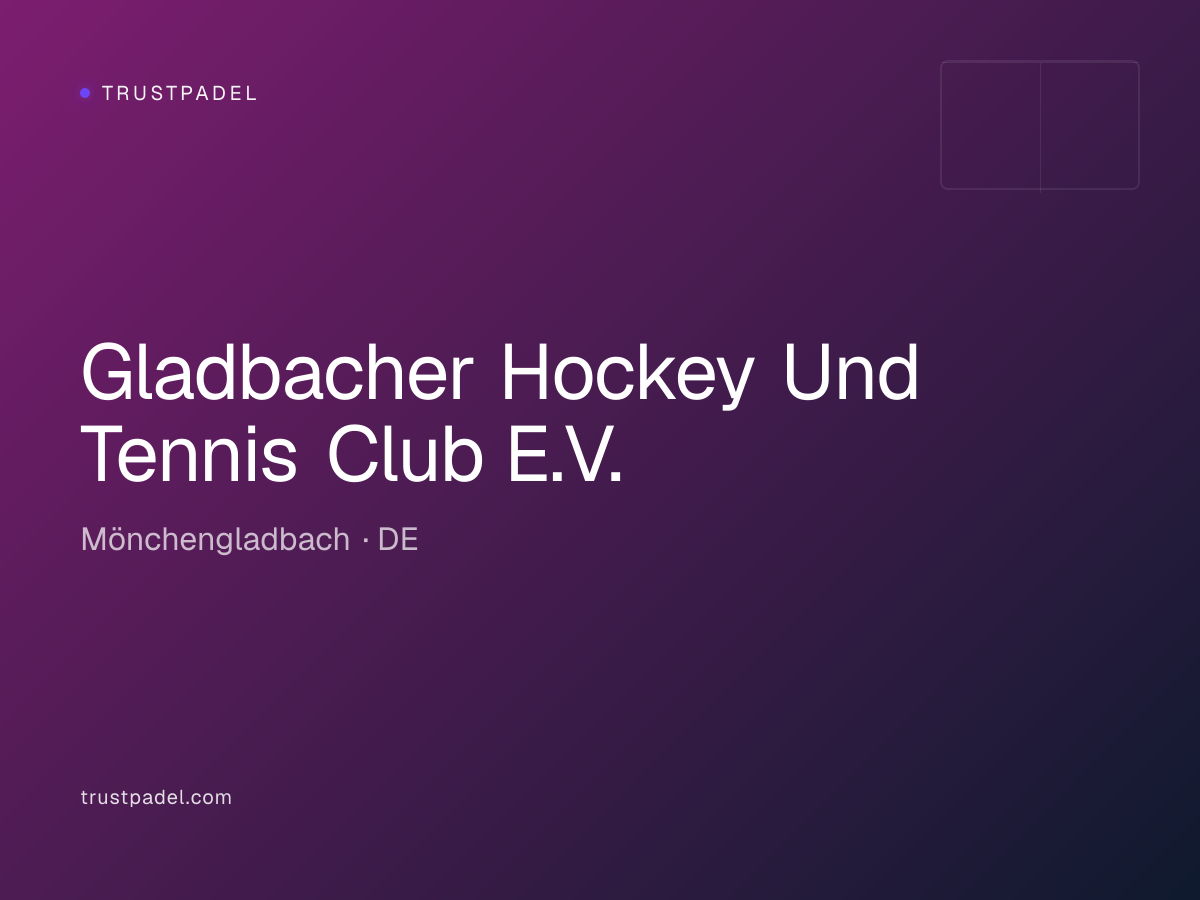 Gladbacher Hockey Und Tennis Club E.V. padel club