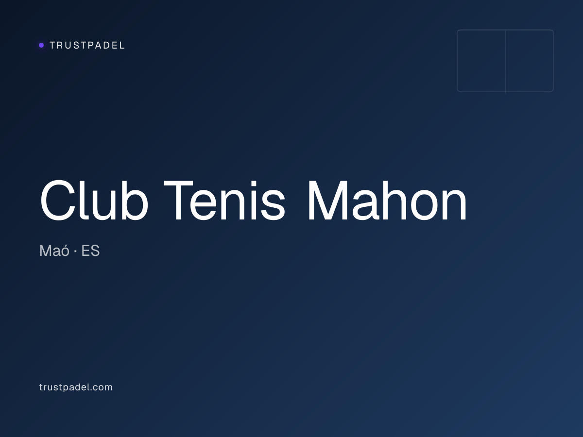 Club Tenis Mahon padel club