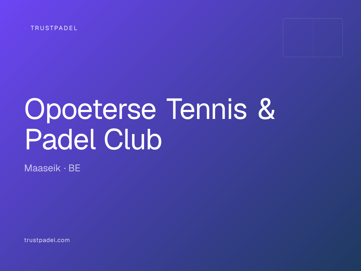 Opoeterse Tennis & Padel Club padel club