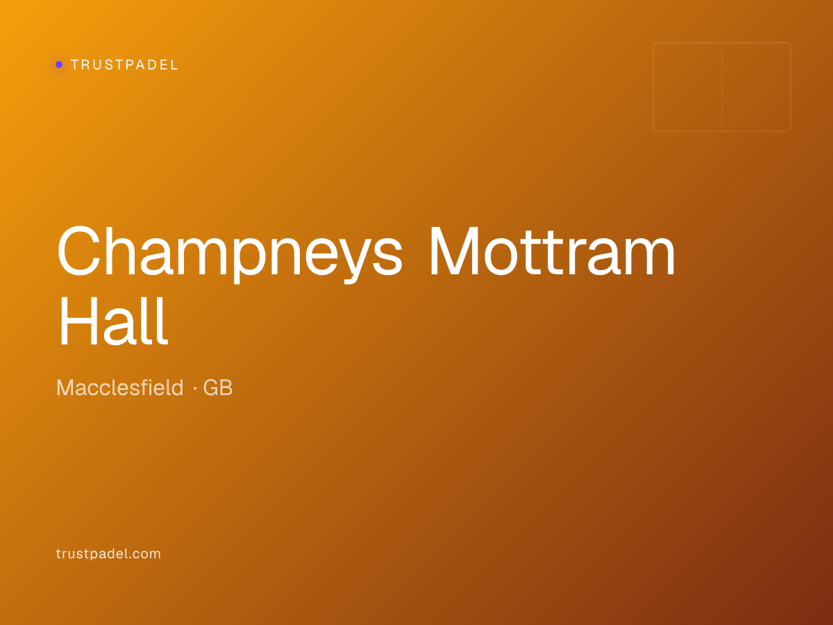 Champneys Mottram Hall padel club