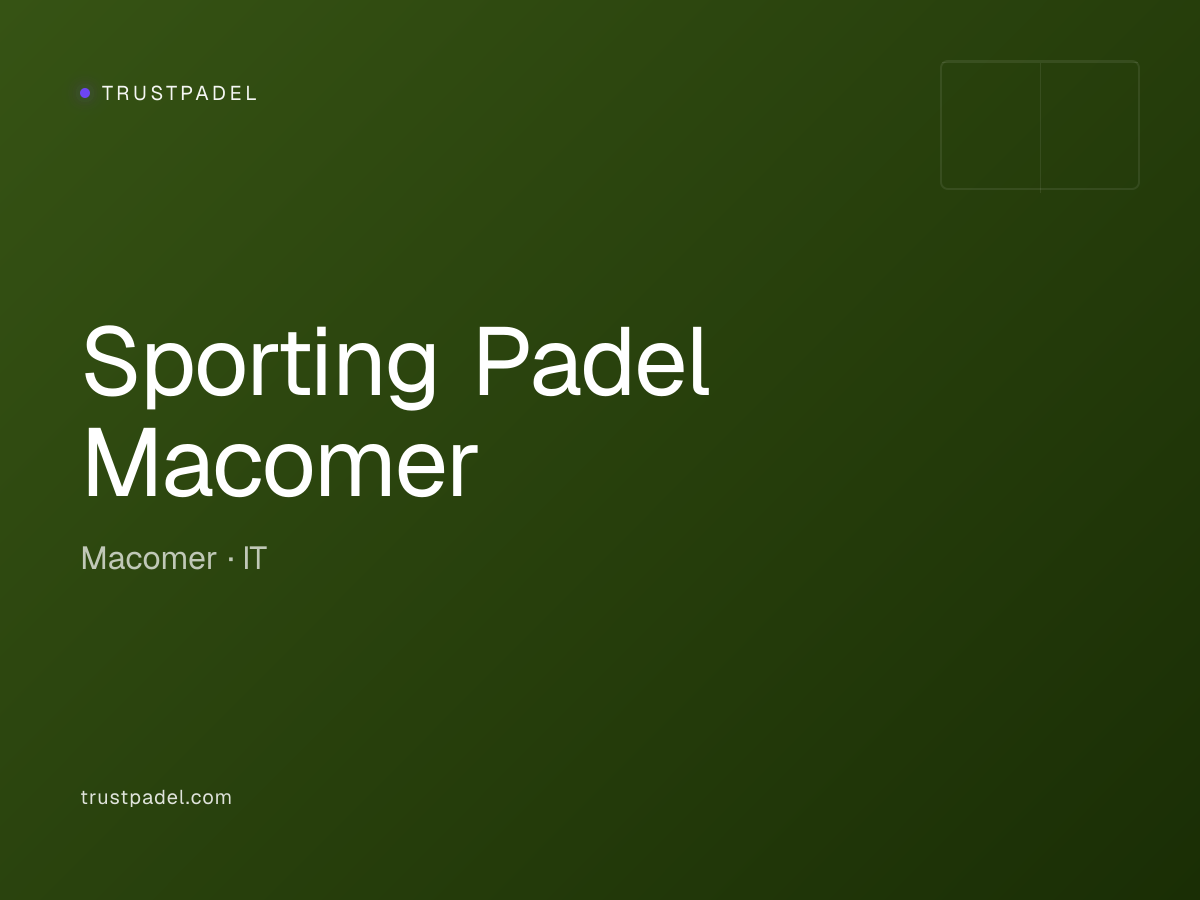 Sporting Padel Macomer padel club