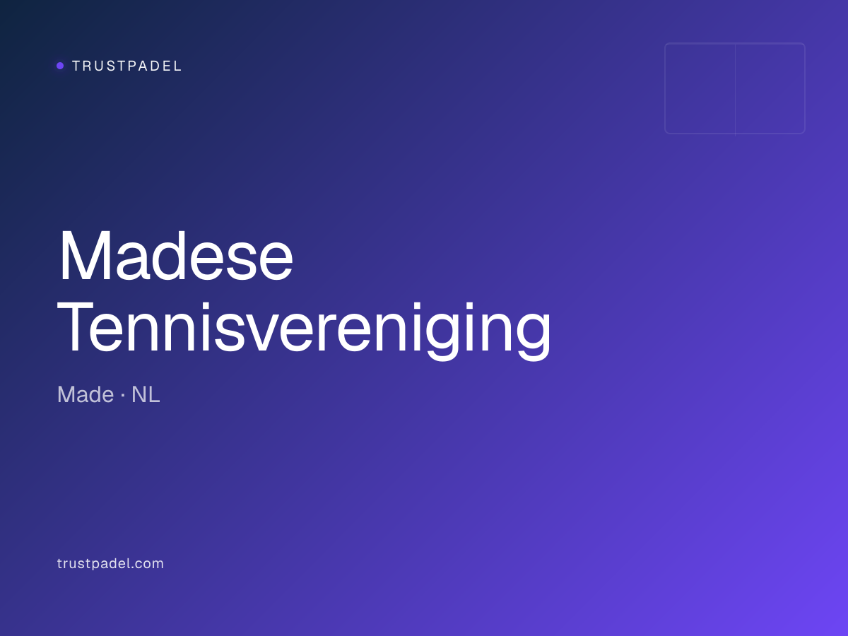 Madese Tennisvereniging padel club