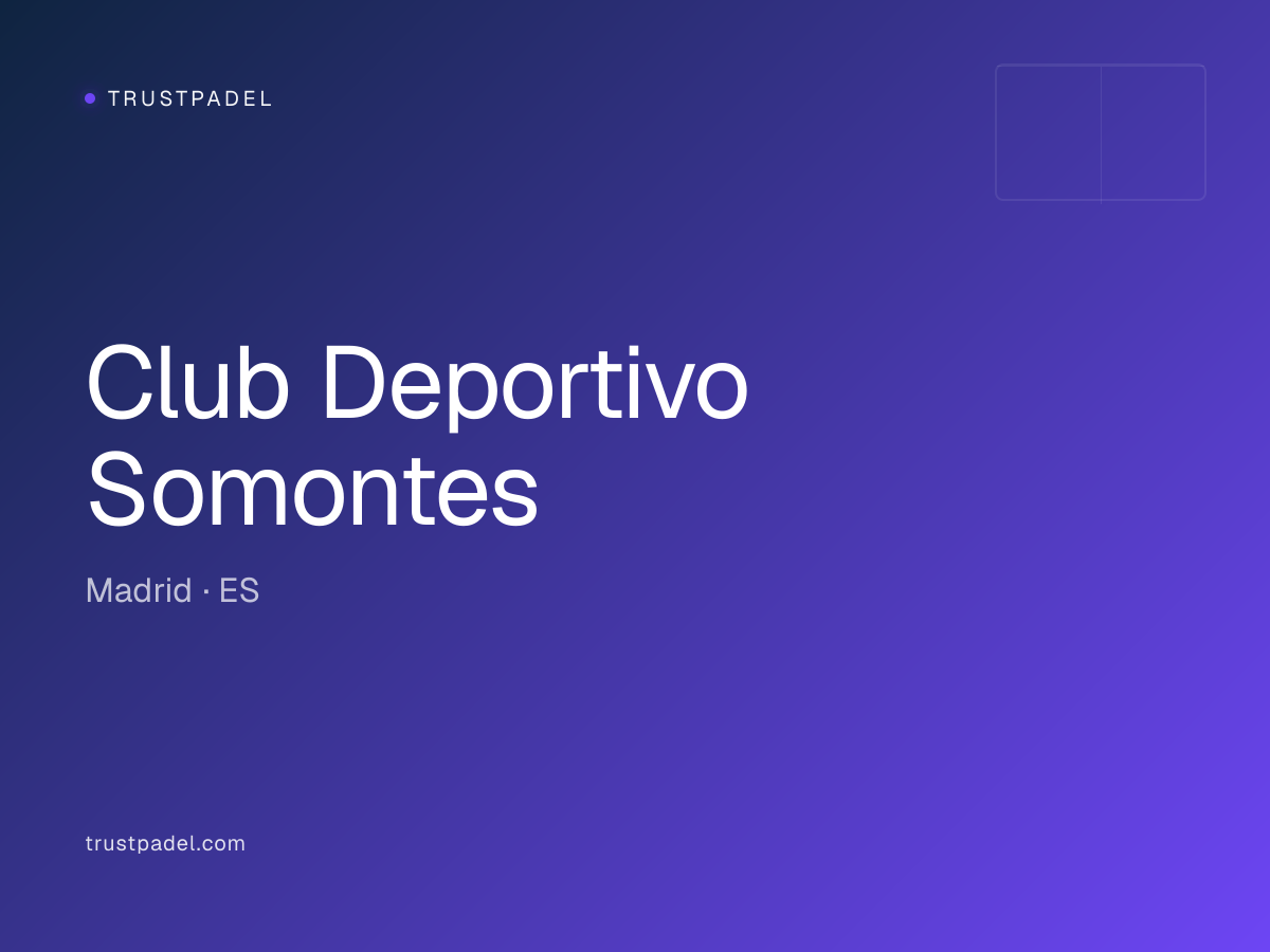 Club Deportivo Somontes padel club