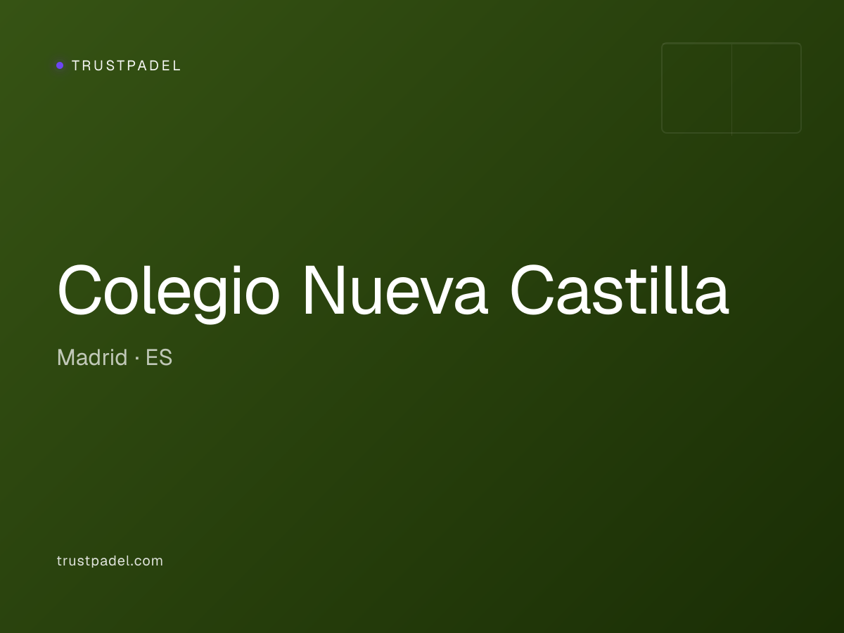 Colegio Nueva Castilla padel club