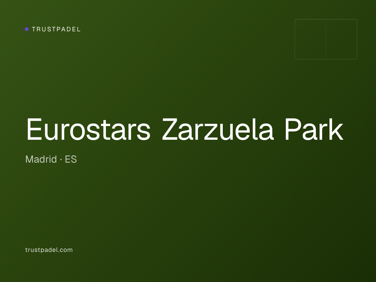 Eurostars Zarzuela Park padel club