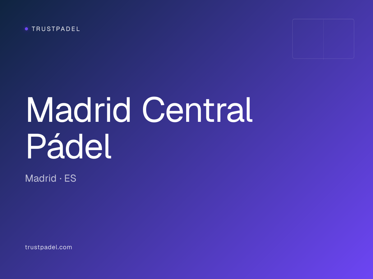 Madrid Central Pádel padel club