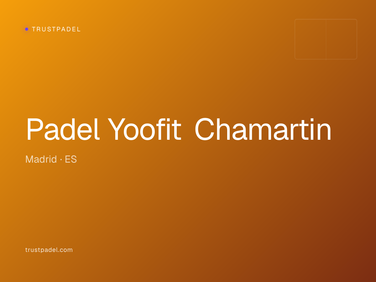Padel Yoofit Chamartin padel club