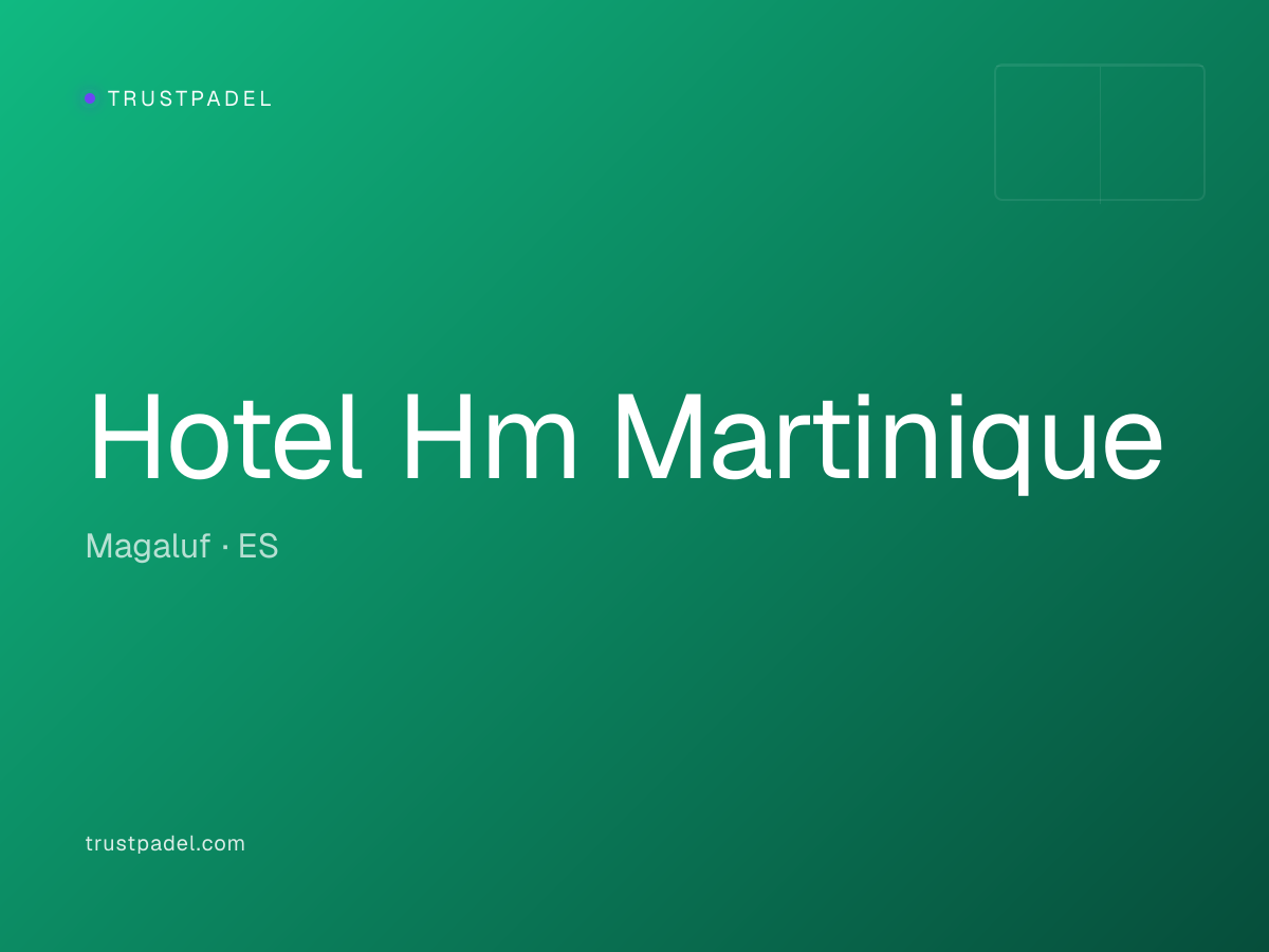Hotel Hm Martinique padel club