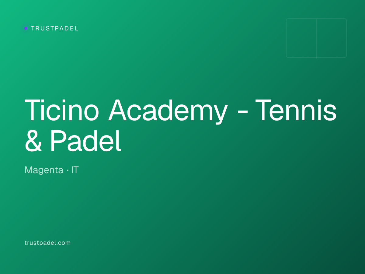 Ticino Academy - Tennis & Padel padel club