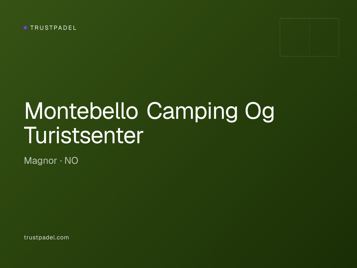Montebello Camping Og Turistsenter padel club