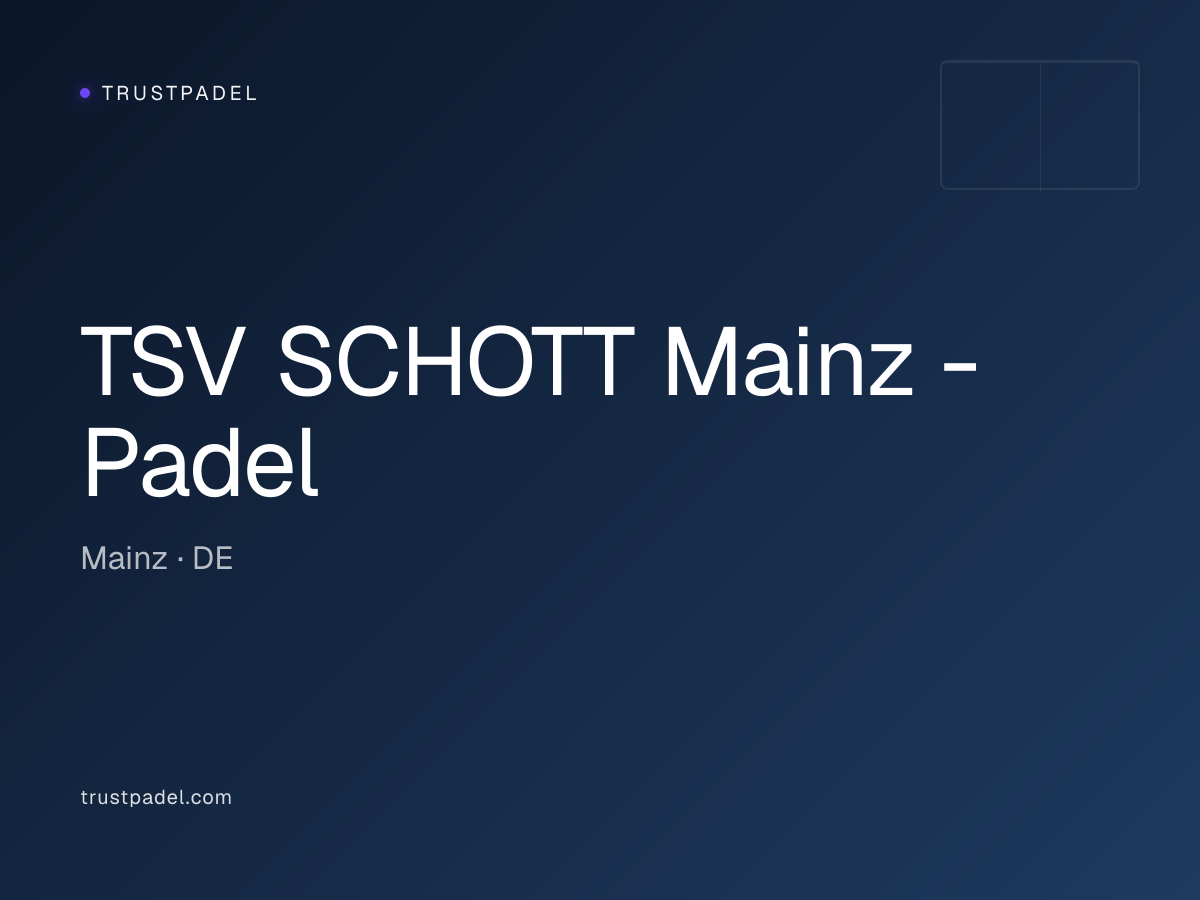 TSV SCHOTT Mainz - Padel padel club