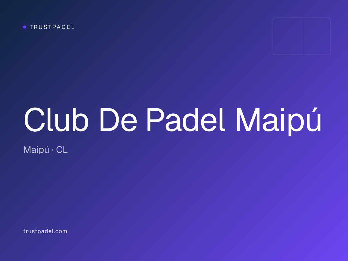 Club De Padel Maipú padel club